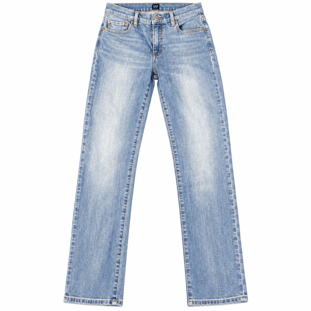 GAP 1969 Classic Straight Jeans Light Wash Relaxed 90's Vintage Y2K Jeans 6/28
